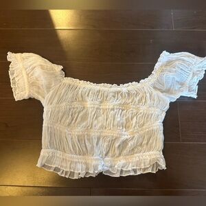 white / cream free people top - never worn